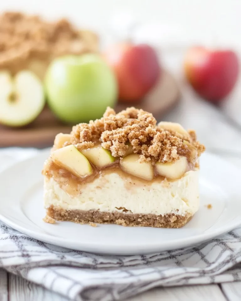 Apple Crisp Cheesecake