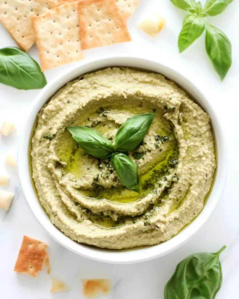 Basil Pesto Hummus