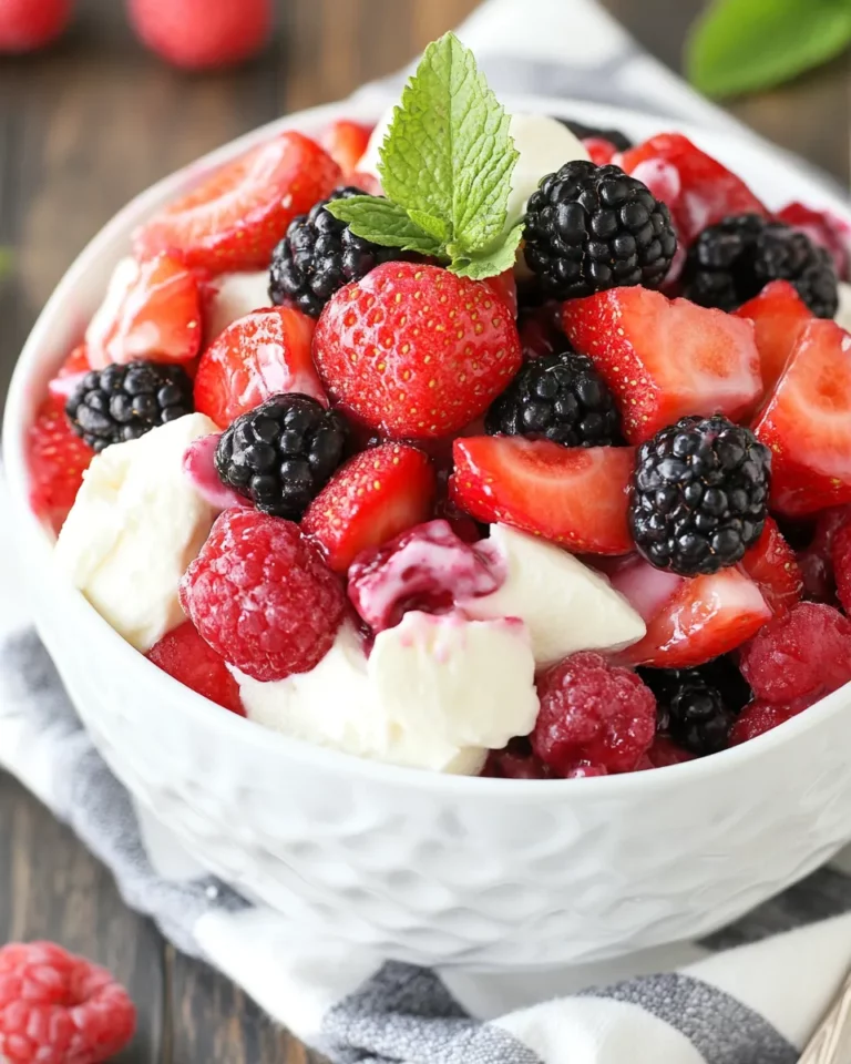 Berry Cheesecake Fruit Salad