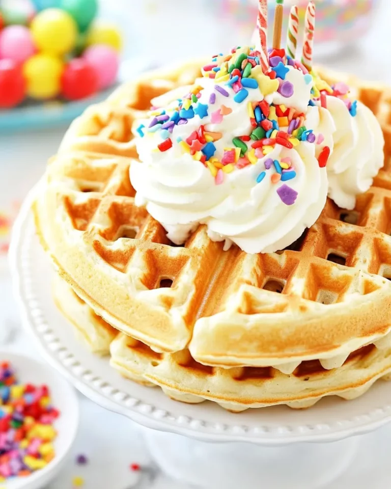 Birthday Cake Waffles