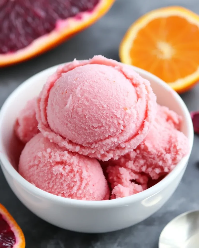 Blood Orange Buttermilk Sherbet
