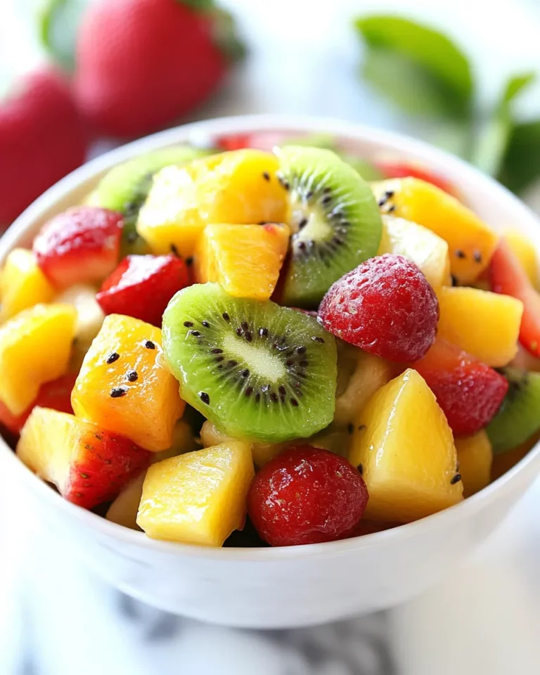 Boozy Tropical Fruit Salad