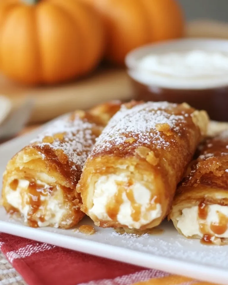 Caramel Pumpkin Cheesecake Chimichangas