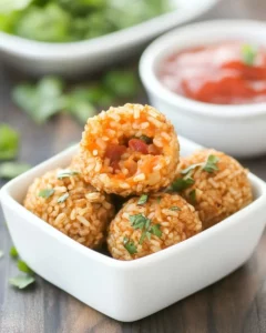 Cheesy Mexican Rice Bites