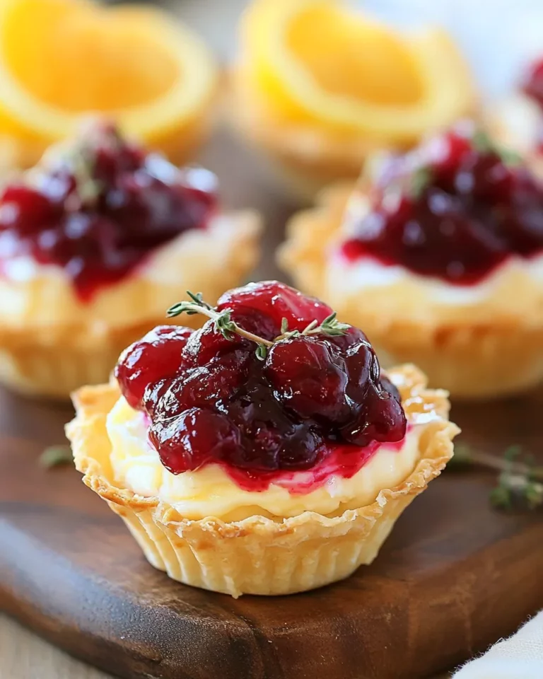 Cranberry Brie Cups