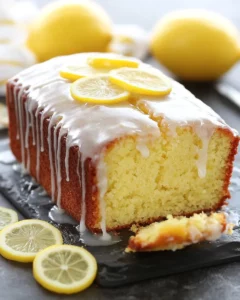 Double Glazed Lemon Pound Cake