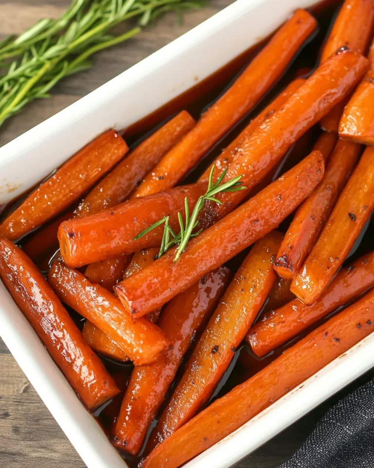 Easy Balsamic Glazed Carrots