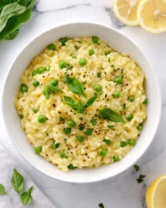 Lemon Risotto with English Peas