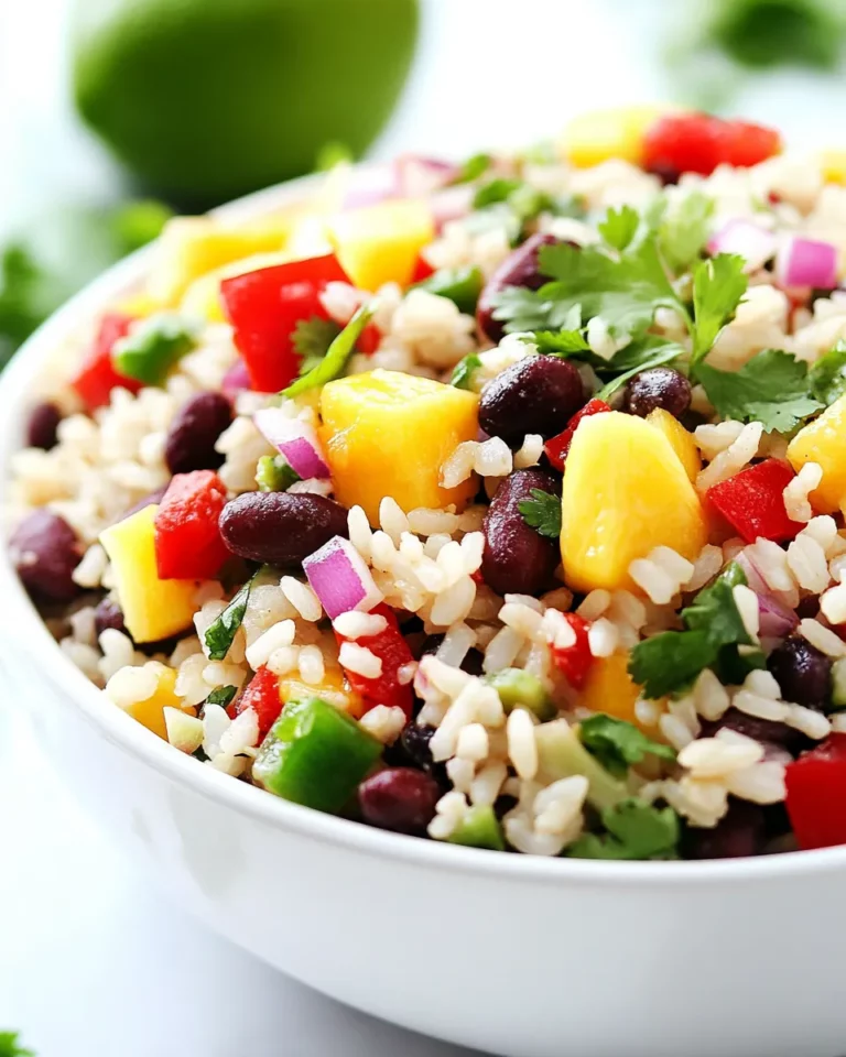 Mexican Mango Rice Salad