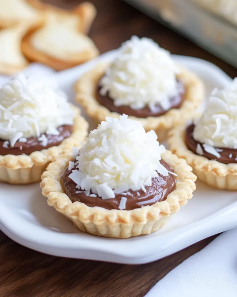 Nutella Coconut Cream Mini Pies