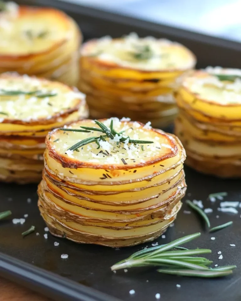 Parmesan and Rosemary Potato Stacks