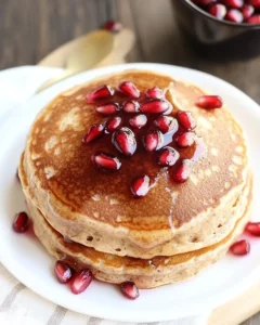 Pomegranate Whole Wheat Pancakes