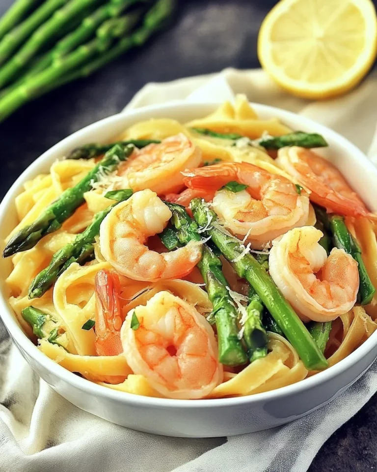Shrimp and Asparagus Pasta