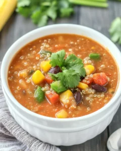 Southwest Quinoa Soup