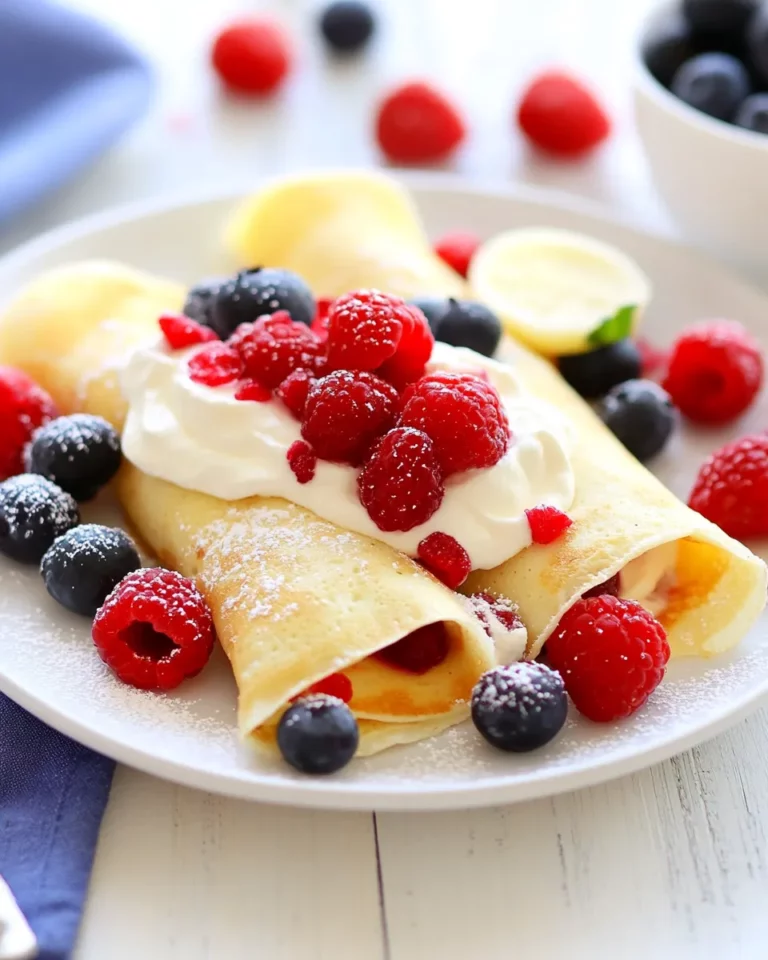 Triple Berry Crepes