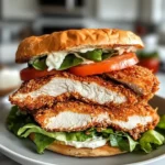 Homemade Crunchy Pickle-Brined Chicken Sandwich photo