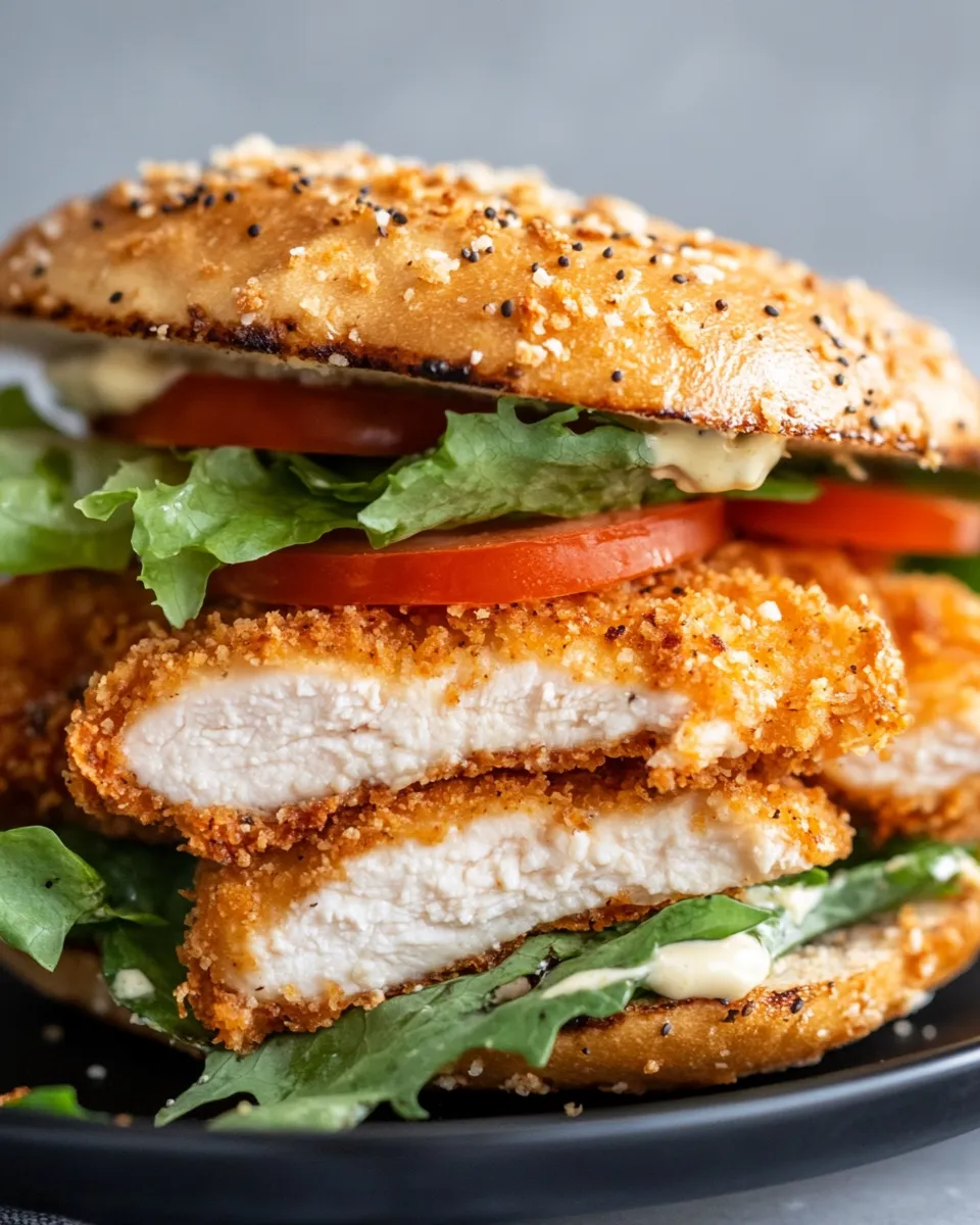 Easy Crunchy Pickle-Brined Chicken Sandwich recipe photo