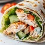 Homemade Cucumber Ranch Chicken Crunch Wraps recipe photo