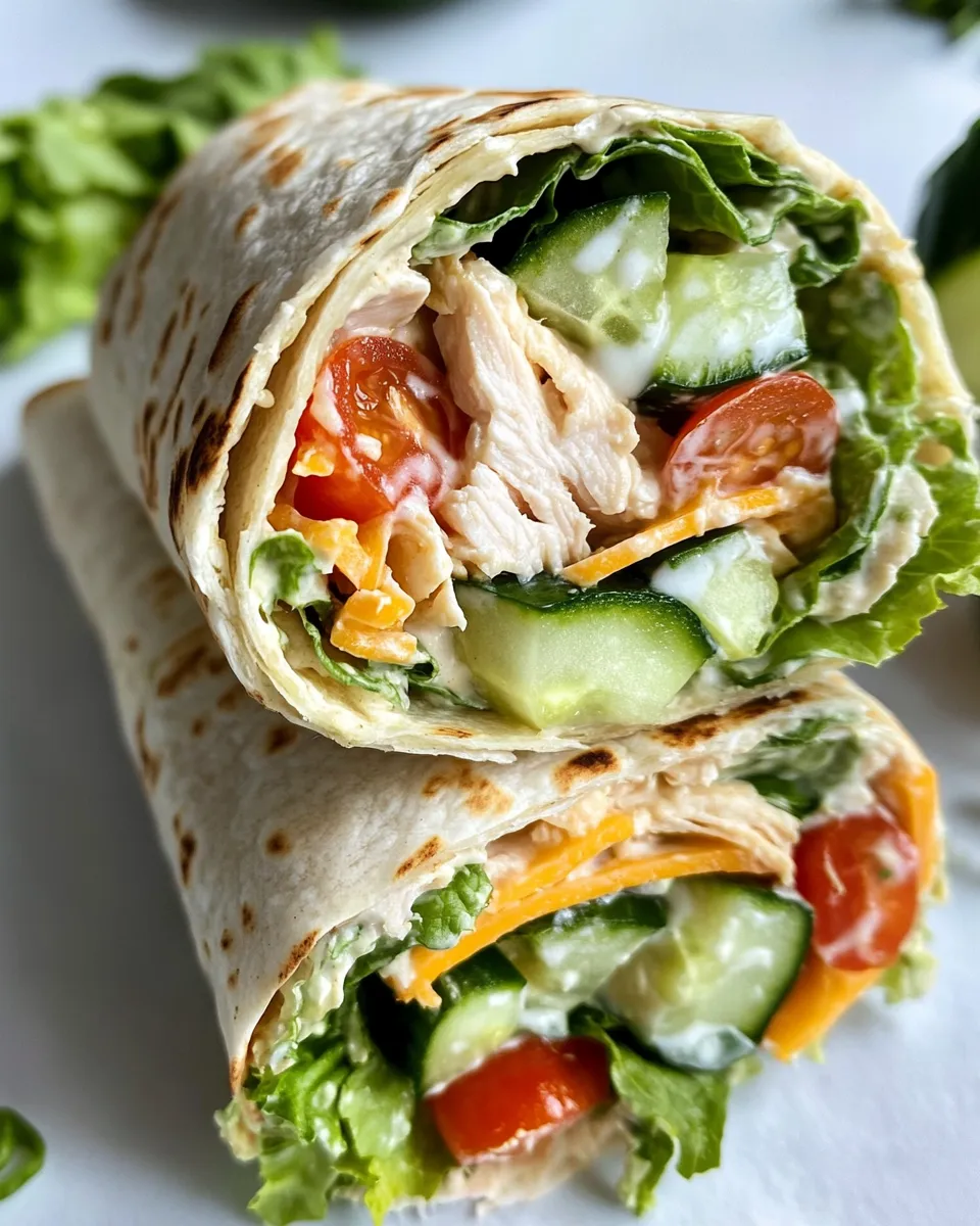 Classic Cucumber Ranch Chicken Crunch Wraps dish photo