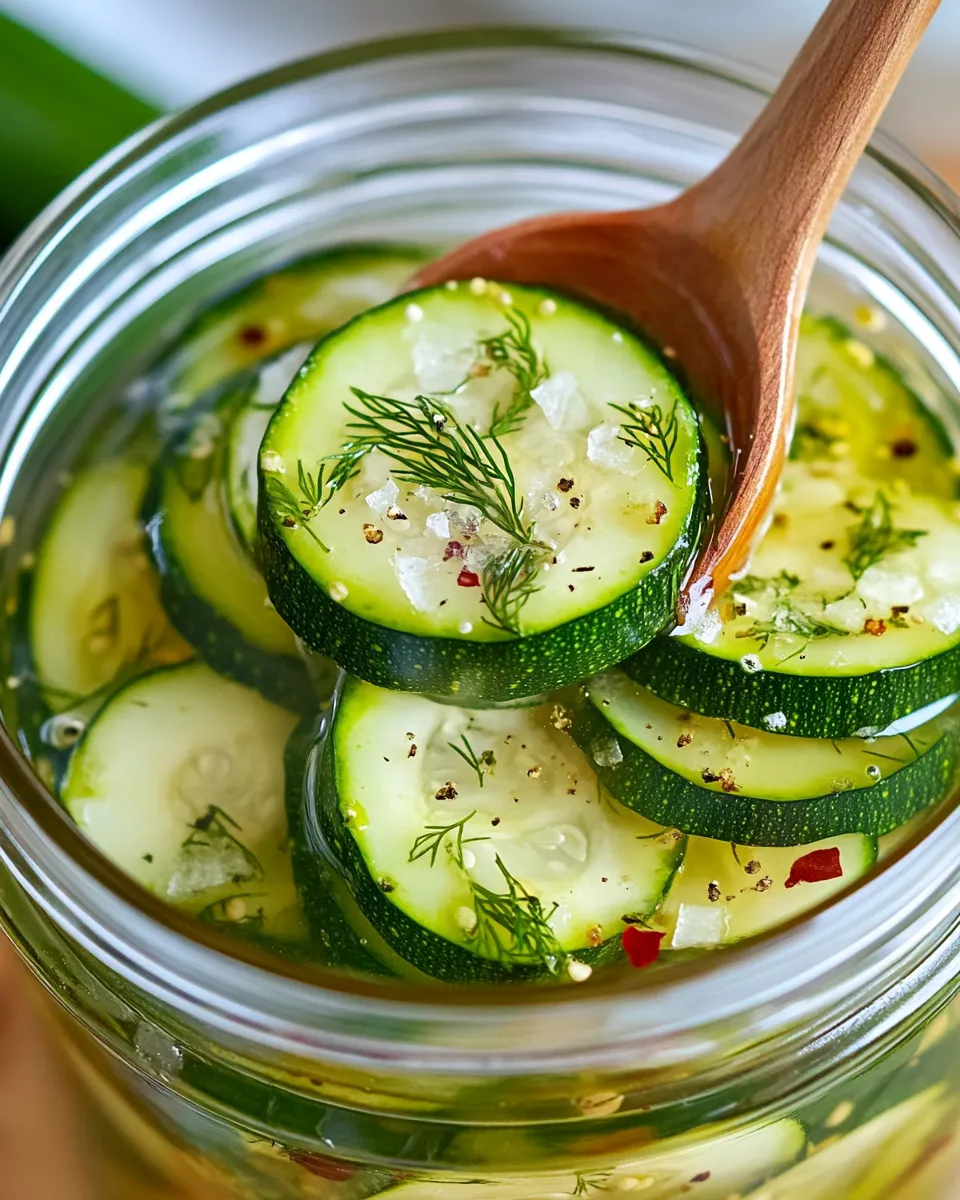 Classic Dill-Garlic Pickled Zucchini Chips image