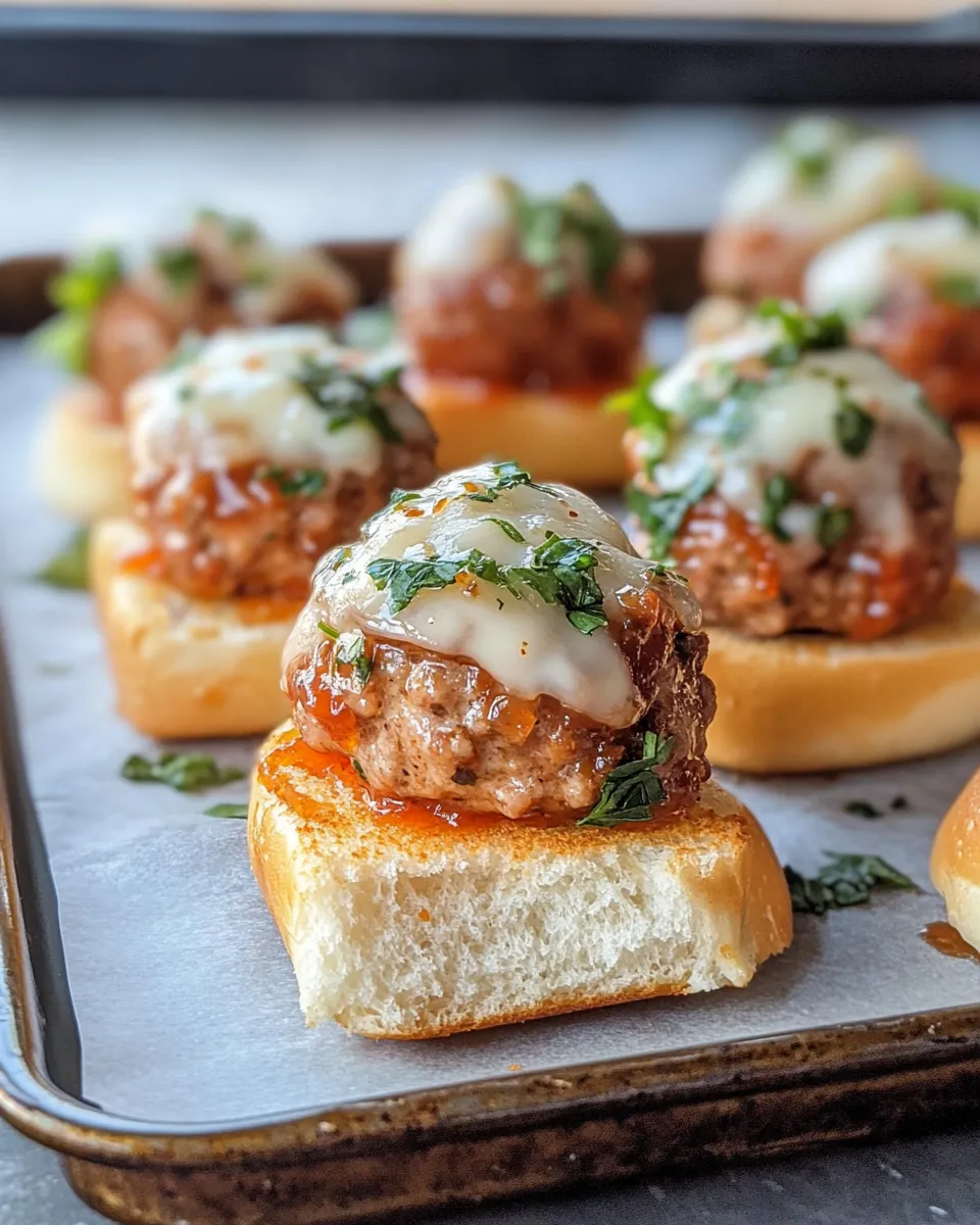 Classic Fig-Jam BBQ Meatball Sliders plate image