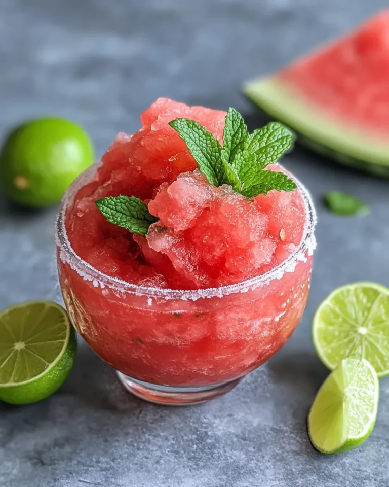 Homemade Frozen Watermelon Daiquiri Slush (Mocktail) recipe photo