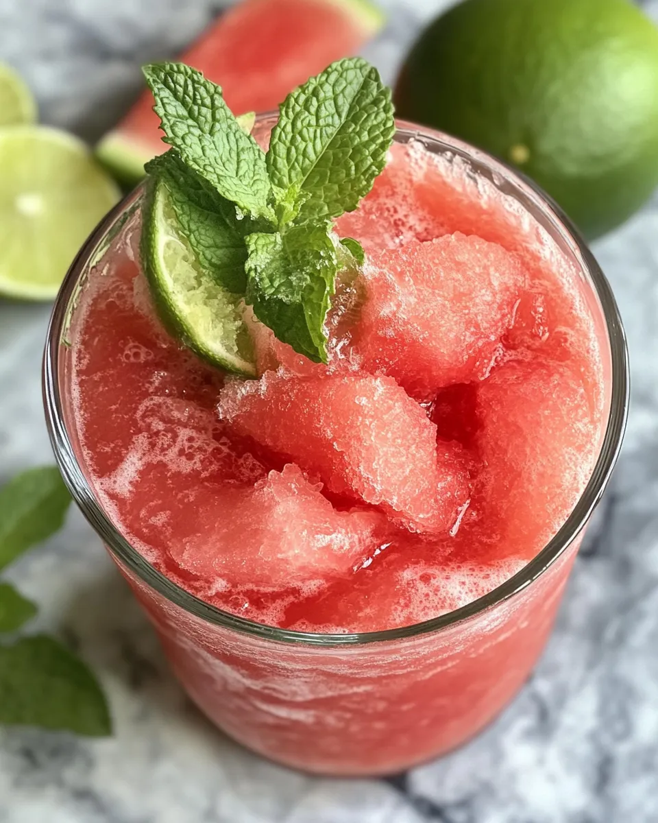 Easy Frozen Watermelon Daiquiri Slush (Mocktail) picture
