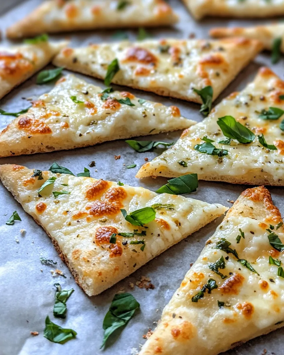 Easy Garlic-Herb Flatbread Pizza Chips food shot