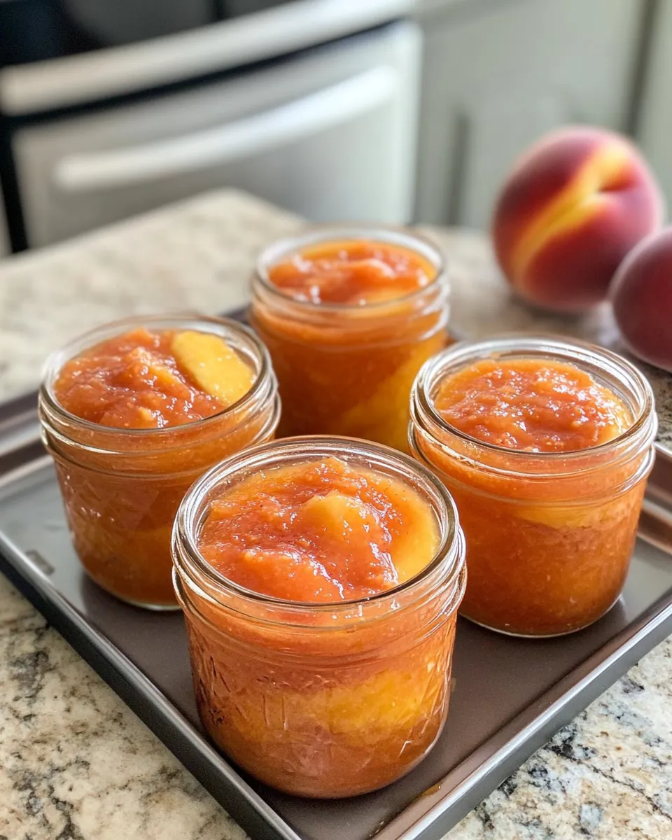 Classic Instant-Pot Low-Sugar Peach Preserves dish photo