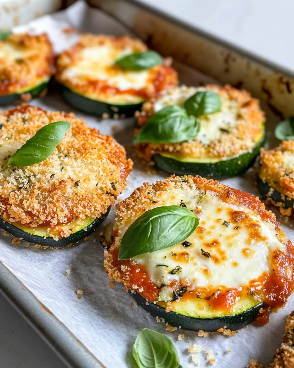 Easy Panko-Crisp Zucchini Parmesan Sliders recipe image