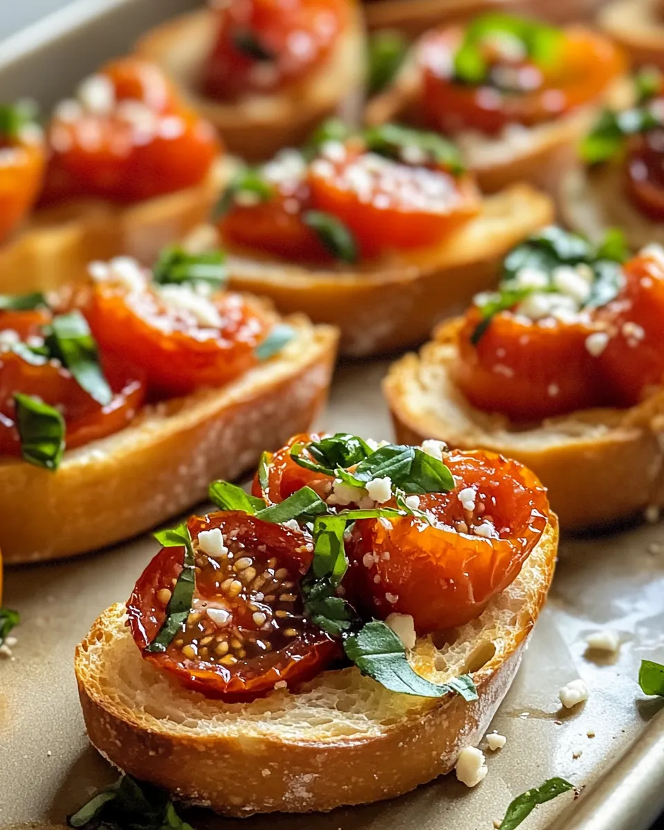 Classic Roasted Tomato & Fig-Jam Bruschetta recipe image