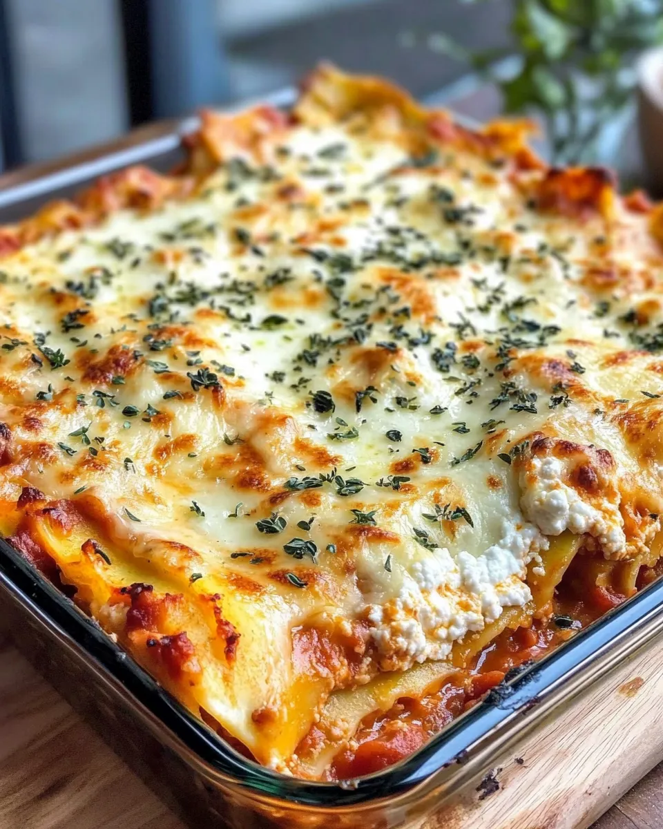 Easy Summer Squash Ricotta Lasagna dish photo