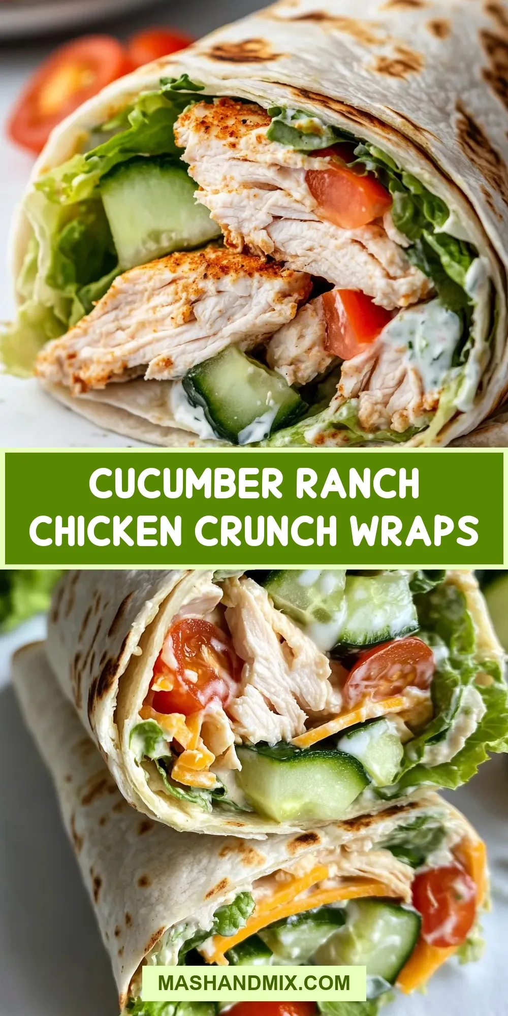 Easy Cucumber Ranch Chicken Crunch Wraps Recipe