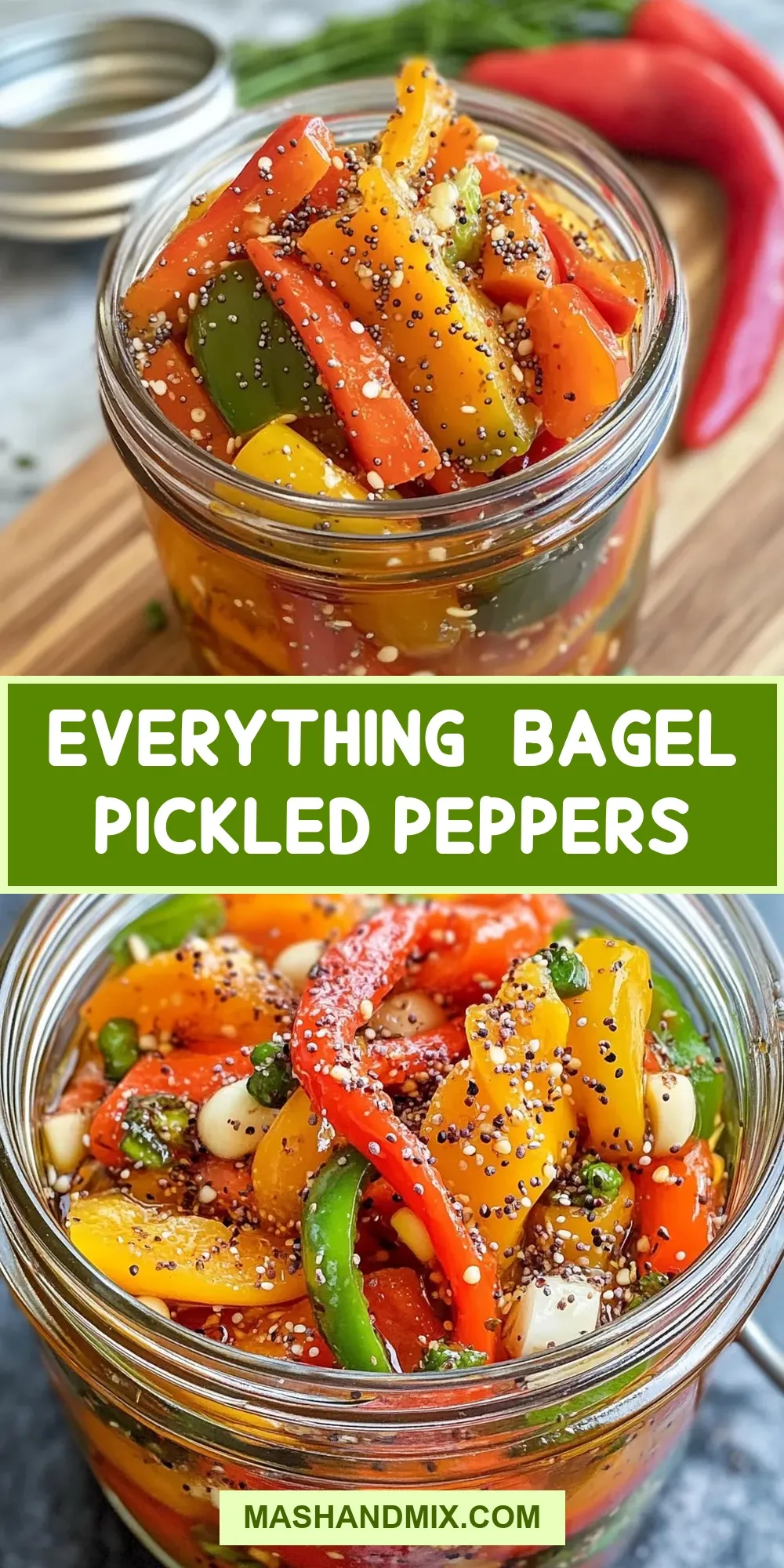 Everything-Bagel Pickled Peppers (Ultimate & Delicious)
