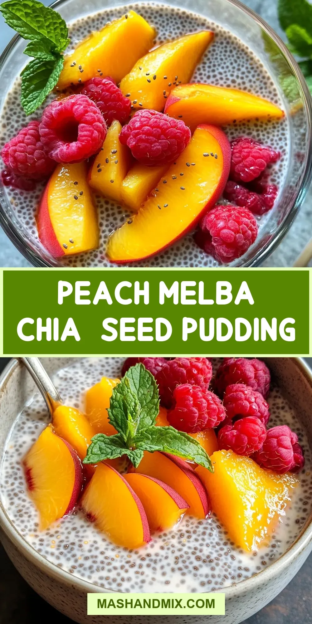 How To Make Ultimate Peach Melba Chia-Seed Pudding