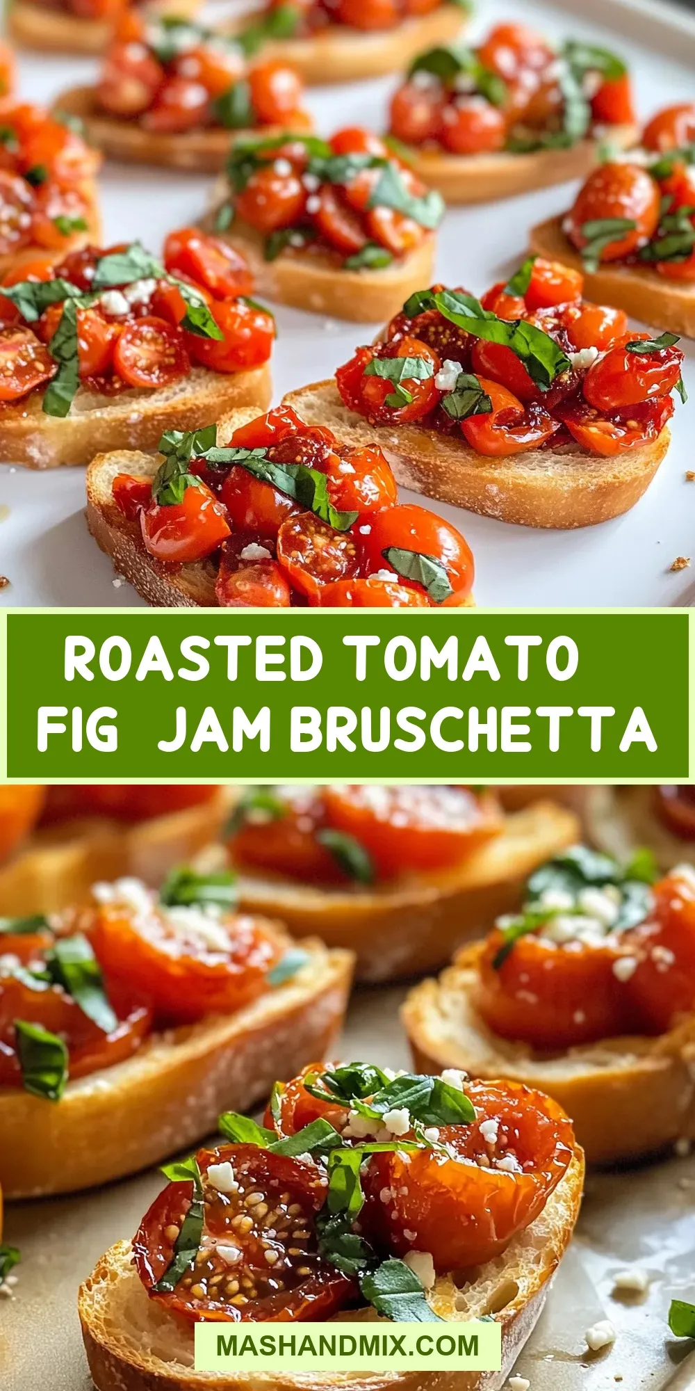 Easy Roasted Tomato & Fig-Jam Bruschetta Recipe