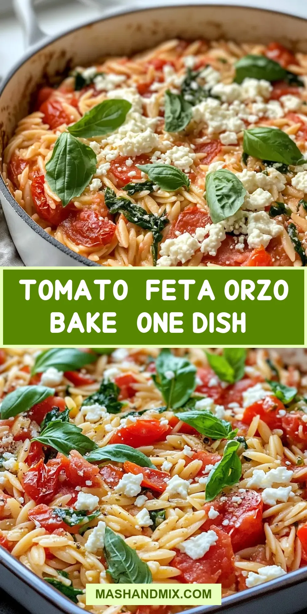 Tomato-Feta Orzo Bake (One Dish) (Perfect & Delicious)
