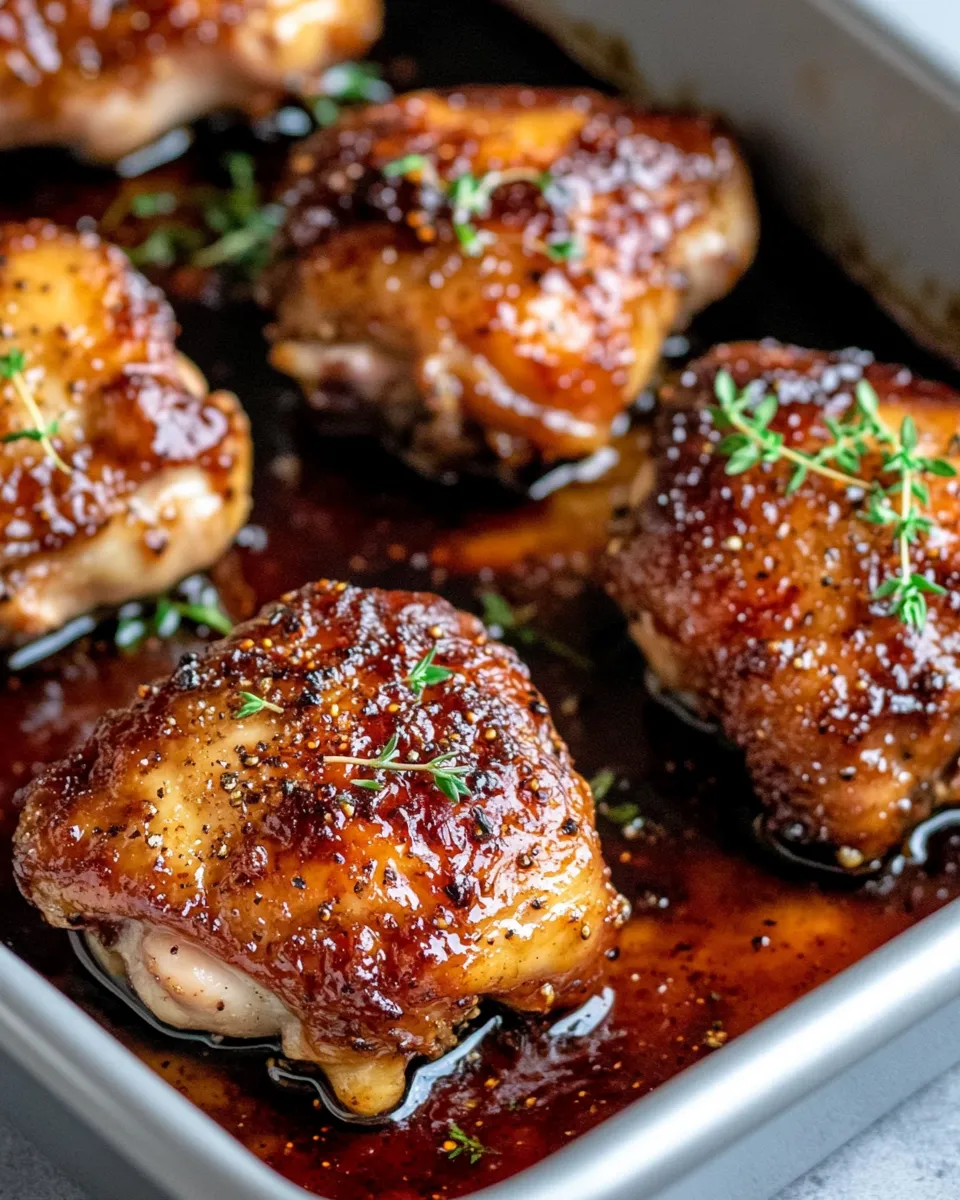 Classic Balsamic Fig-Jam Chicken Thighs dish photo