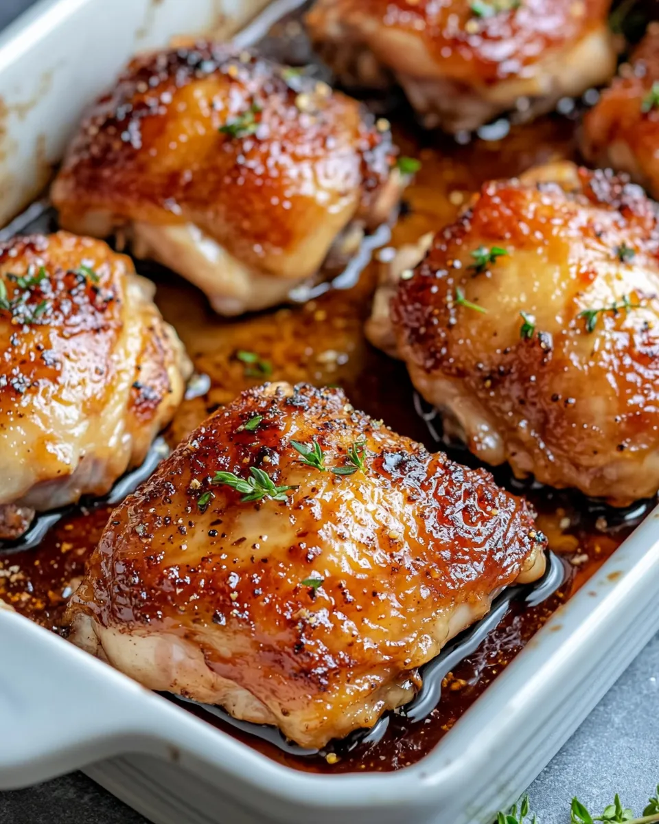 Easy Balsamic Fig-Jam Chicken Thighs food shot
