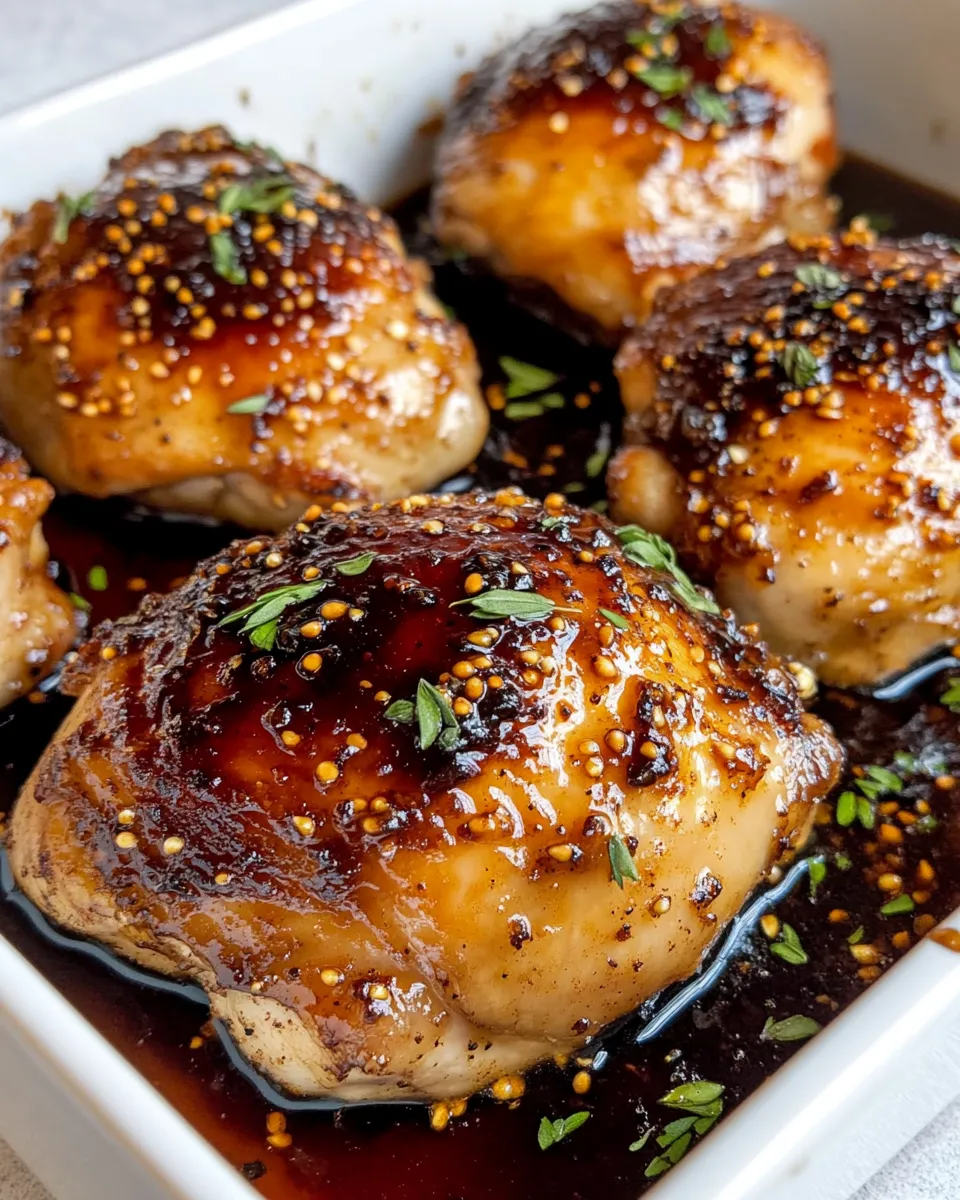 Delicious Balsamic Fig-Jam Chicken Thighs plate image