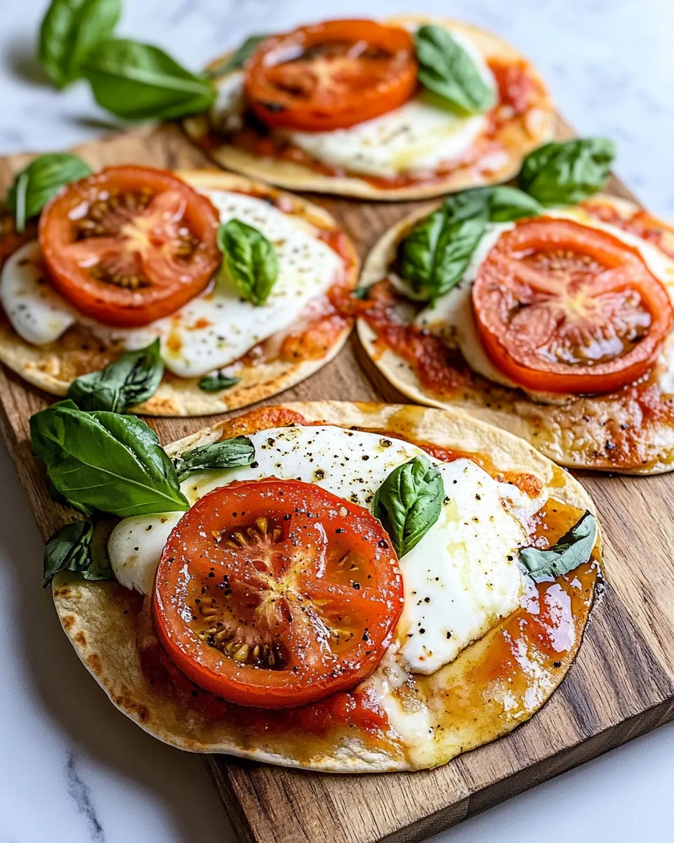 Easy Caprese Tortilla Pizzas (15-Minute) recipe photo
