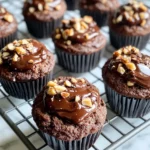 Homemade Chocolate-Hazelnut Swirl Zucchini Muffin Tops recipe photo