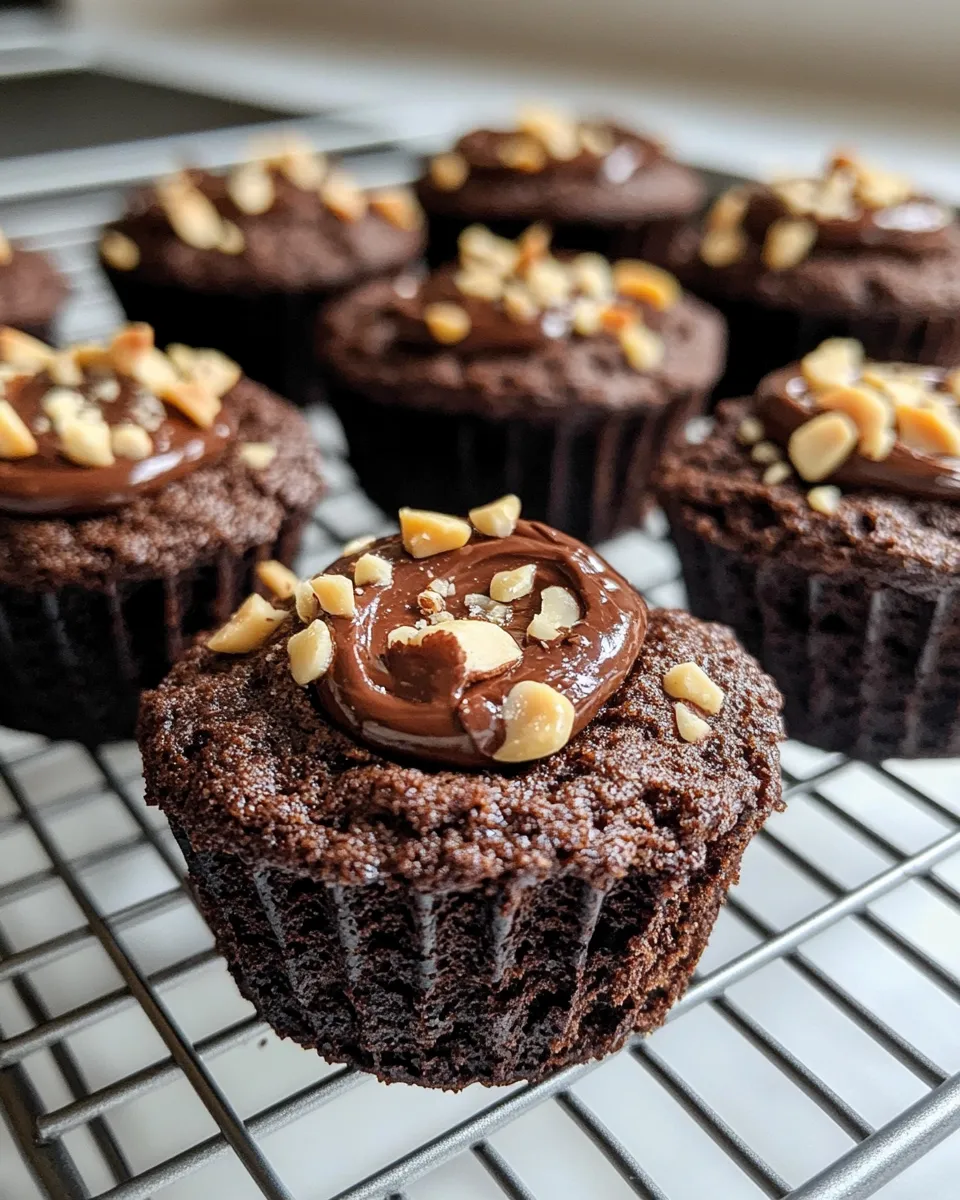 Classic Chocolate-Hazelnut Swirl Zucchini Muffin Tops dish photo