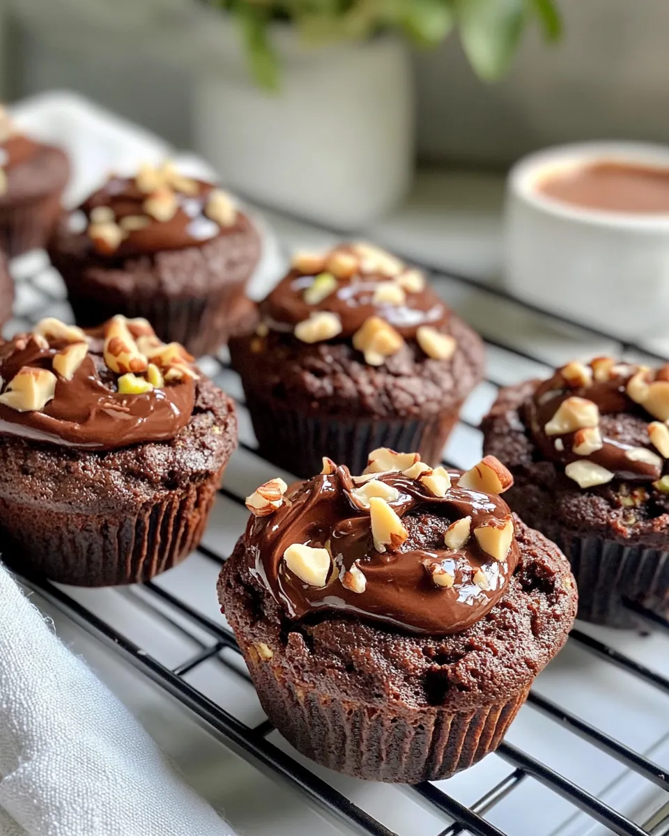 Delicious Chocolate-Hazelnut Swirl Zucchini Muffin Tops picture
