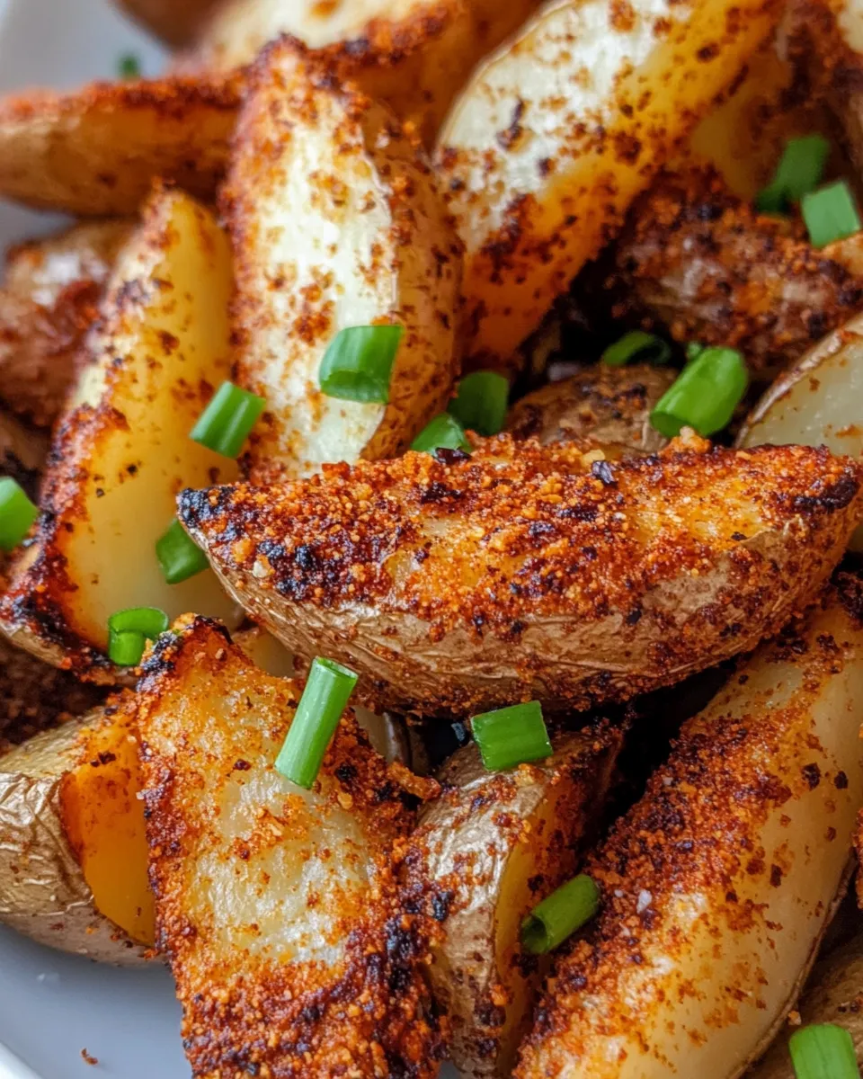 Delicious Crunchy Takis Potato Wedges food shot