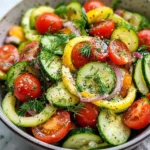 Homemade Dill-Pickle Zucchini Pasta Salad recipe photo