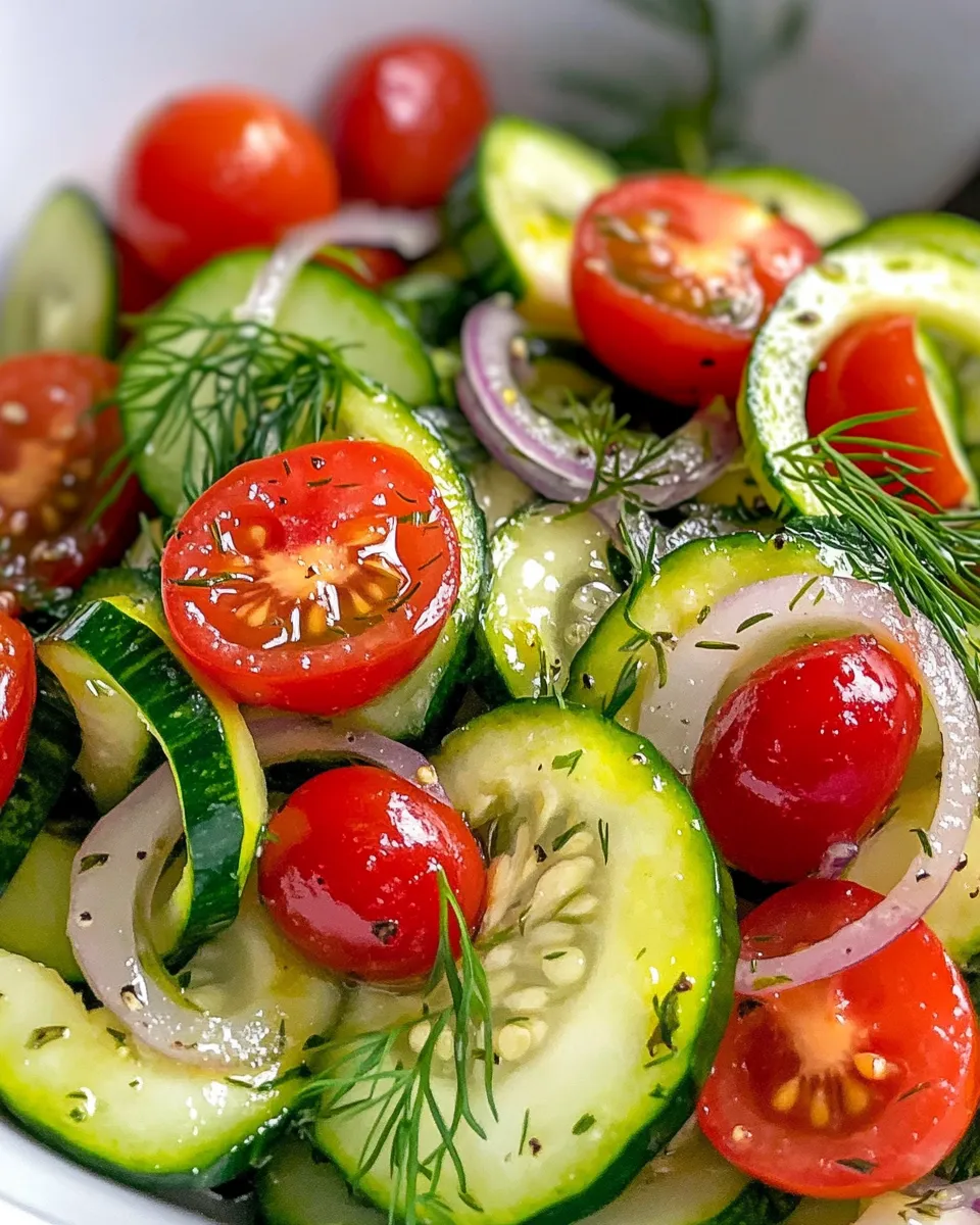 Delicious Dill-Pickle Zucchini Pasta Salad plate image