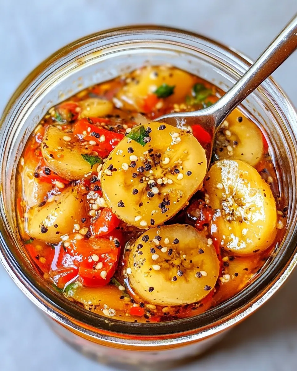 Homemade Everything-Bagel Pickled Banana Peppers photo