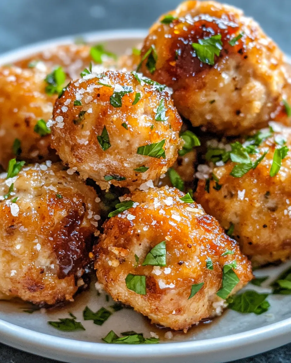 Easy Fig-Jam Stuffed Chicken Meatballs recipe image