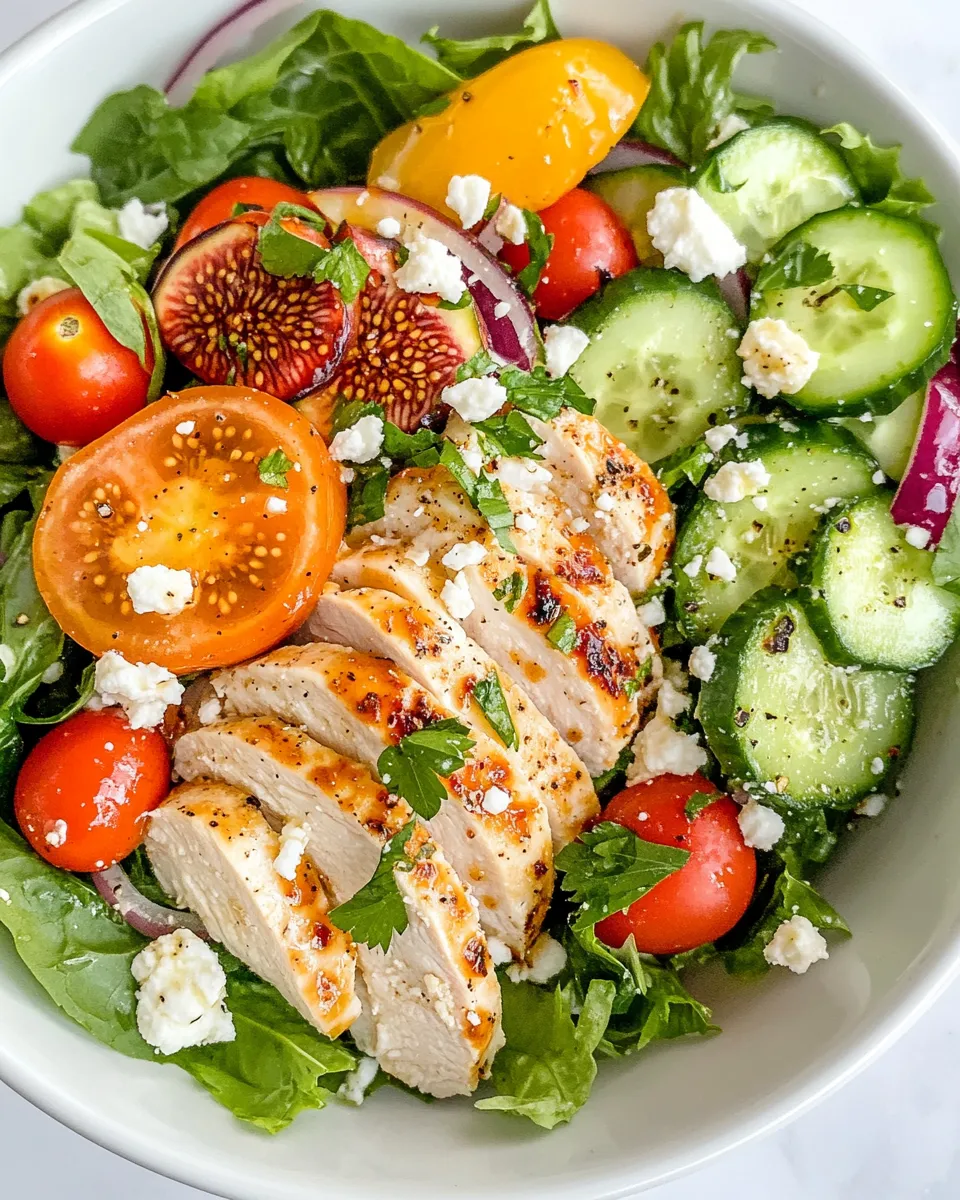 Easy Fig-Jam Vinaigrette Summer Salad recipe photo